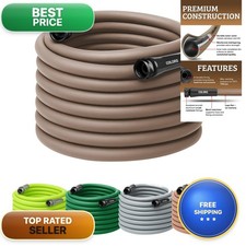 Flexzilla Colors Garden Hose 5/8 in. x 100 ft. Brown Mulch