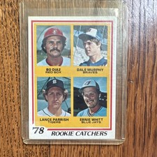 Topps 1978 Rookie Catchers #708 Bo Diaz Dale Murphy Parrish Whitt Base Set