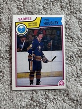 1983 OPC O-PEE-CHEE RAW HOCKEY CARD PHIL HOUSLEY ROOKIE HOF BUFFALO SABRES. rookie card picture