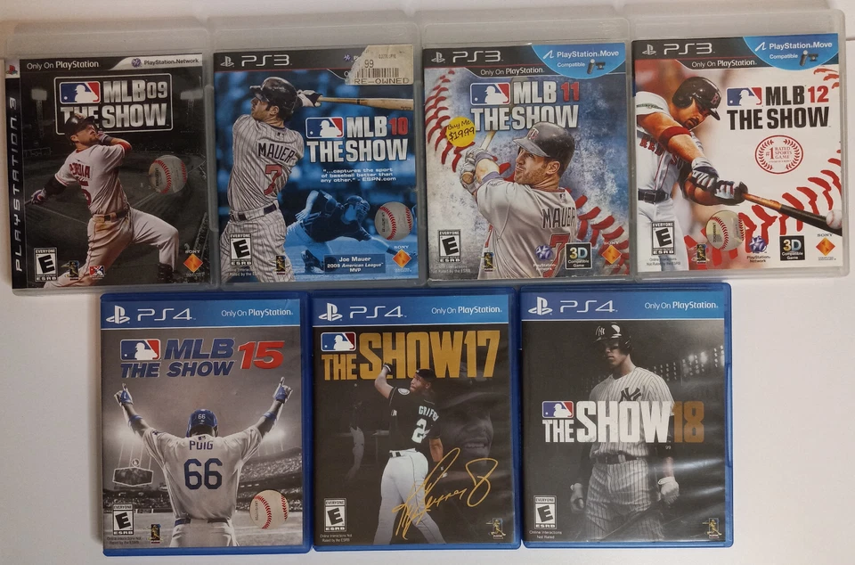 MLB The Show PS3 & PS4 Games (7): 09 - 10 - 11 - 12 (PS3) 15 - 17 - 18 (PS4) - Image 2 of 4