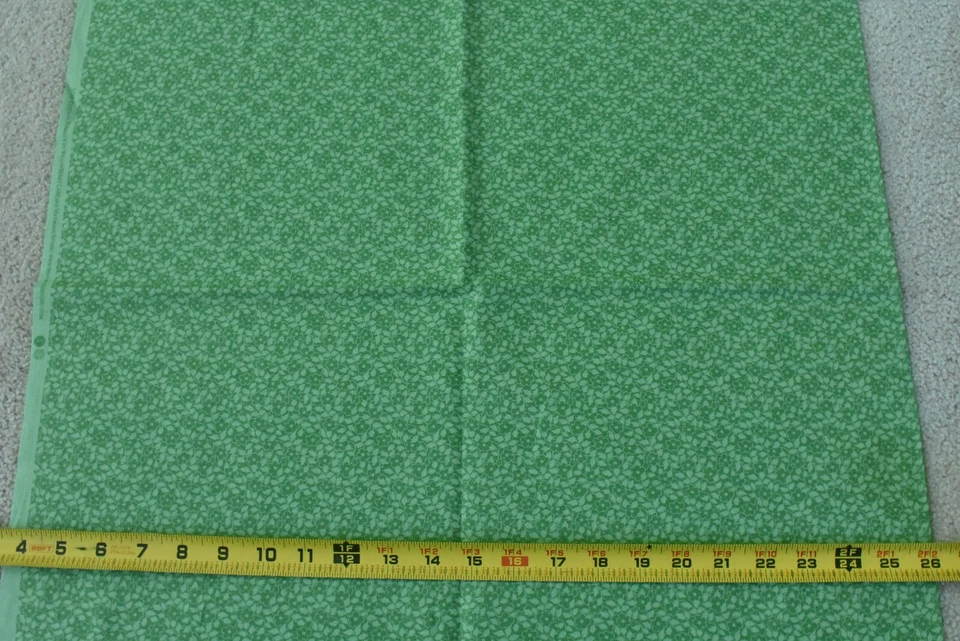 29" Long, Green Floral on Green, Maywood/Willowberry/Cottage Romance, P4953 - Image 3 of 4