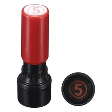 Number Stamps Self Inking Numeral 5 7mm Number Ink Stamp with Circle Teacher ...