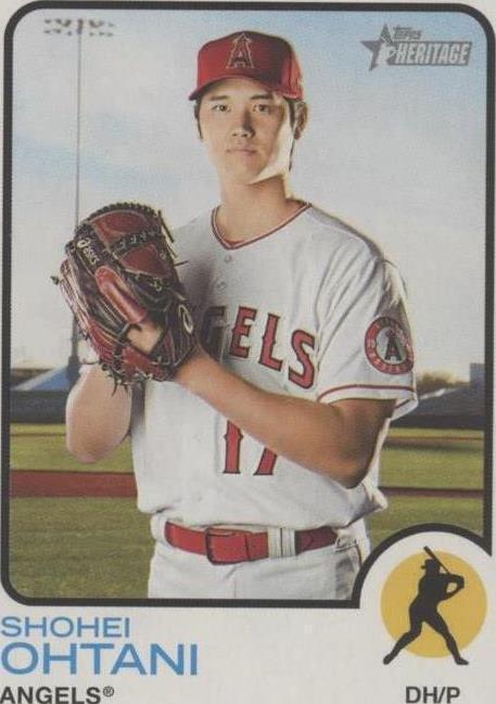 大谷翔平 2022 Topps Heritage Chrome＃150 2022 Topps Chrome Heritage Shohei Ohtani #150 PSA 7 LA