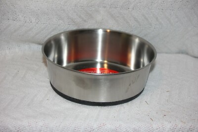 Pro Select 30 oz Stainless Steel Bowl with Rubber Base #ZW88030 Pet Feeding Bowl