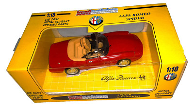 JOUEF EVOLUTION Alfa Romeo Spider, ''ALL OPEN''! 1/18, NEU in OVP