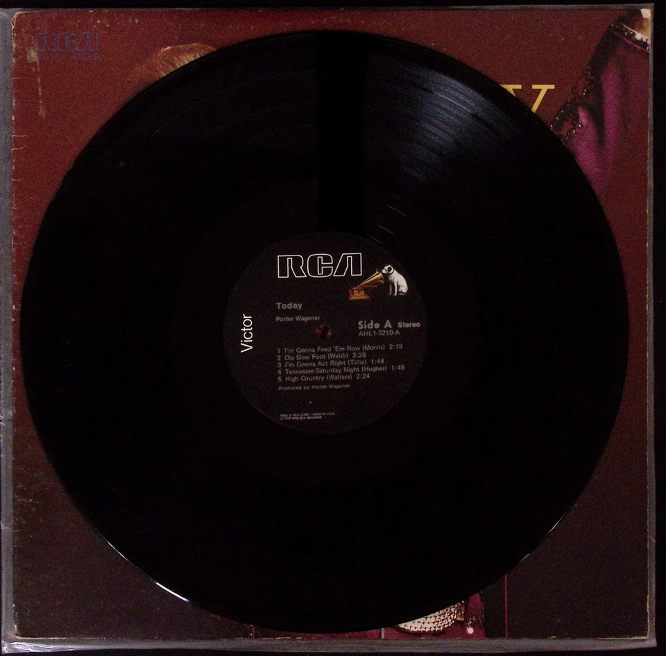 PORTER WAGONER TODAY RCA RECORDS  VINYL LP 166-52 Foto 3 de 4
