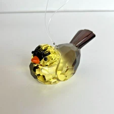 Ganz Crystal Expressions GOLDFINCH Bird Ornament Acrylic 3 1/2" x 1 1/2"