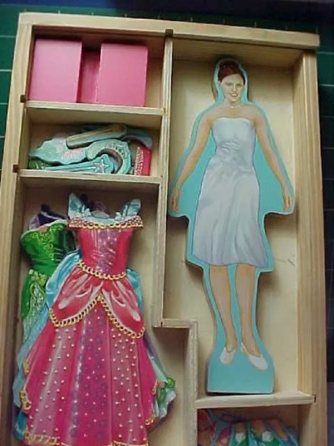 Wooden Magnetic Dress Up Dolls