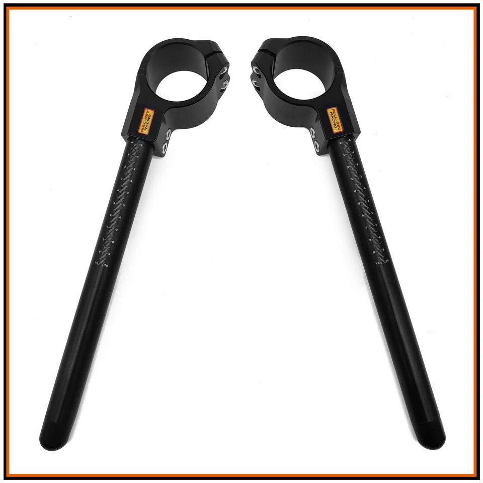 COPPIA SEMIMANUBRI CLIP ON HANDLEBARS Ø 41mm PER HONDA CBR650F CB650F 2014-2018 Foto 2 de 4