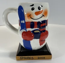 Smores 2007 Hot Cocoa Mugs Cups Bay Island Inc. Good Condition
