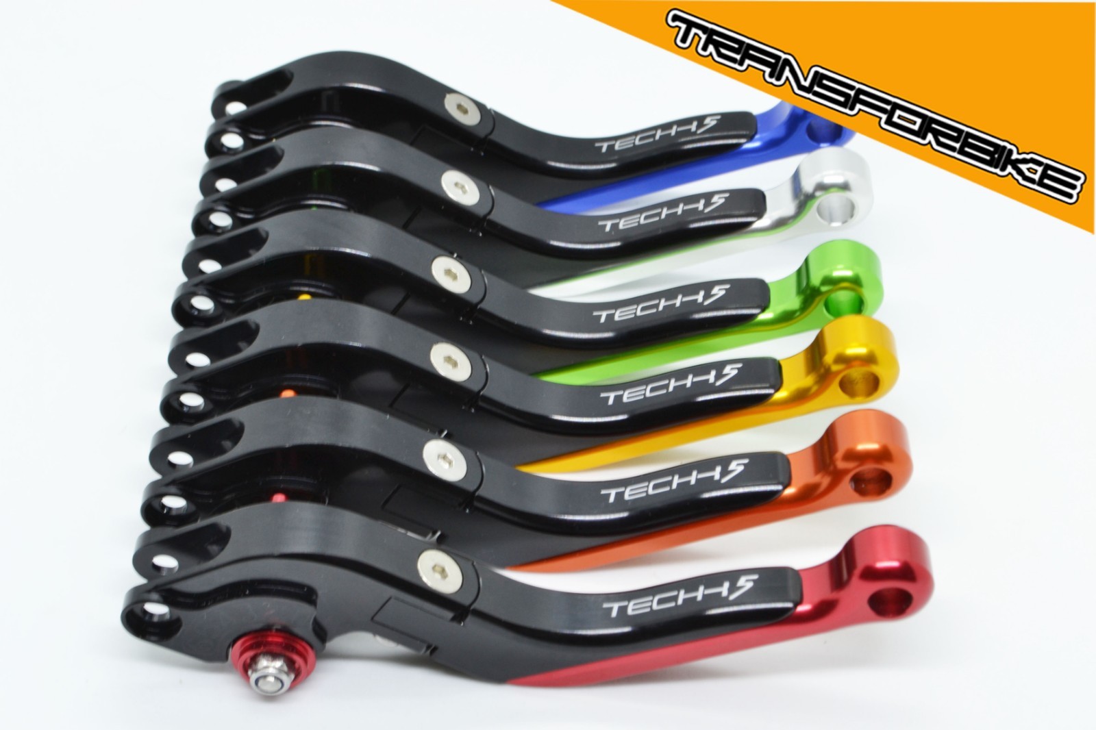 Leviers racing TechK5 Suzuki vert en aluminium CNC taillé masse