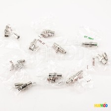 Lot of 10 AIM BNC Female Crimp Coax Coaxial Connector RF Adapter 50ohm RG59 RG62