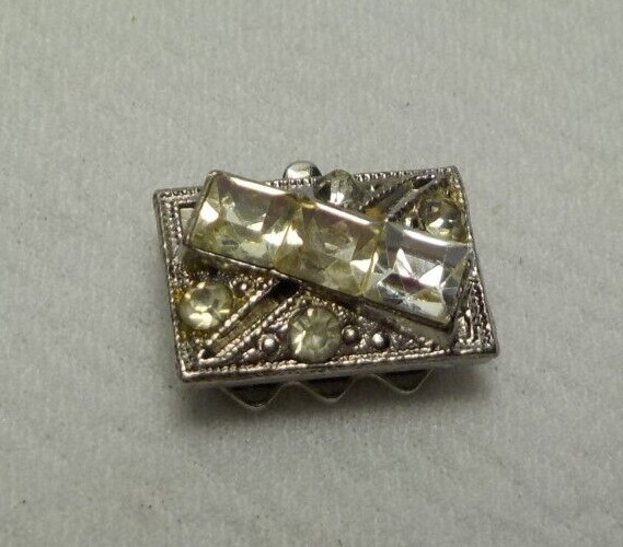 3-Strand Rhinestone Jewelry Findings Box Clasp for Necklace Bracelet Repair #2-image