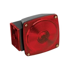 Wesbar 2423283 Deluxe Black Left Marine Tail Light
