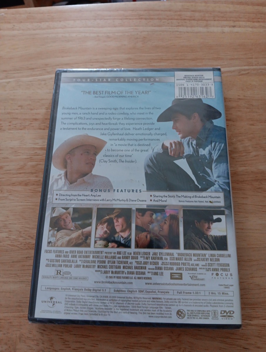 Brokeback Mountain DVD drama movie gay cowboys LGBT Heath