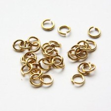 200 Pieces Raw Brass Opened Jump Rings-6mm 18 Gauge  CW-318C-I-3X 