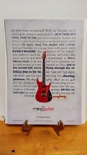 MOOG THE MOOG GUITAR 2009  ORIGINAL PRINT AD 11 X 8.   h1