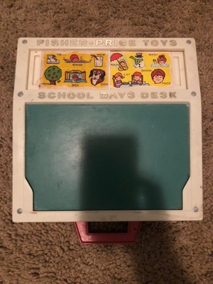 fisher price chalkboard desk