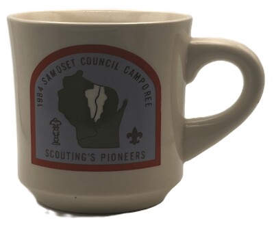 1984 Samoset Council Camporee Scouting's Pioneers Coffee Mug  (MG298)