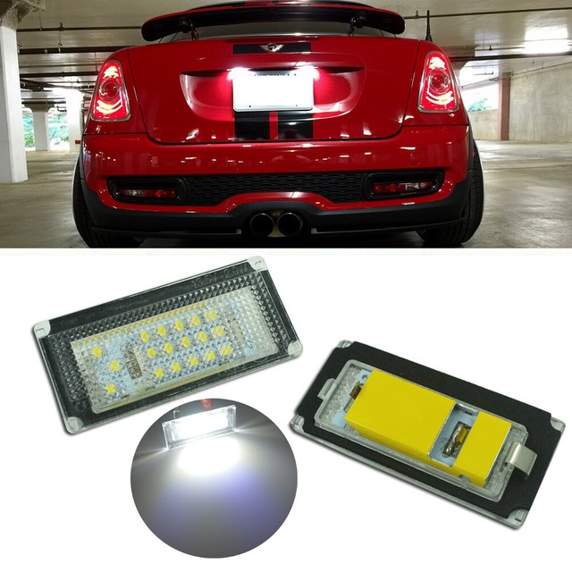 1pair Bright White LED License Plate Lights For MINI Cooper MKI R50 R52