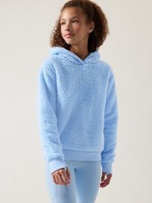 Athleta Girl So Snug Sherpa Hoodie 2.0 Size XL/14 NWT Blue