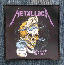 Metallica Damaged Justice Sublimated Printed Patch Heavy Metal Rock Band Logo