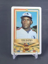 1982 Perma-Graphics Credit Card #30 Tim Raines