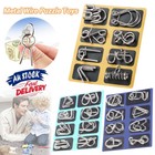 24PCS Metal Wire Puzzle Toys IQ Test Puzzle Unlock Toys Brain Teasers Game Toy