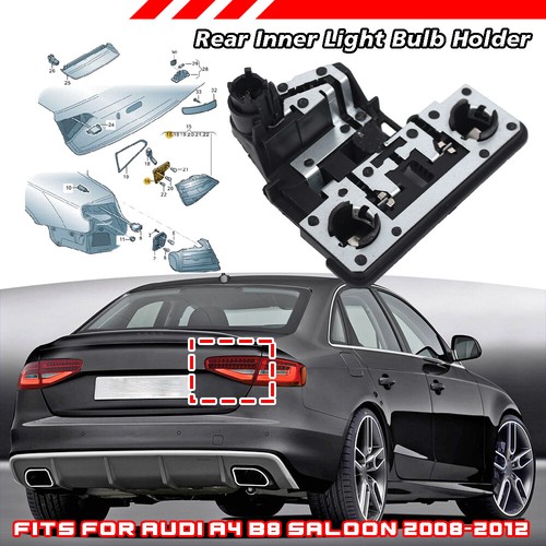 Nuevo par de soportes de bombilla interior trasero para Audi A4 B8 sedán 2008-2012 8K5945257B - Imagen 3 de 8