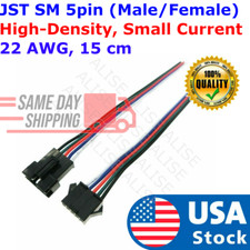 5pin Male And Female 22AWG LED Strip Wire JST SM Plug Connector with tracking