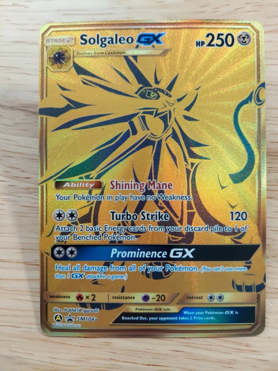 Pokemon Promo Ultra Rare Solgaleo GX SM104a 