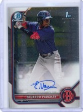 Eduardo Vaughan 2022 Bowman Chrome 1st Bowman Auto #CPA-EV Red Sox