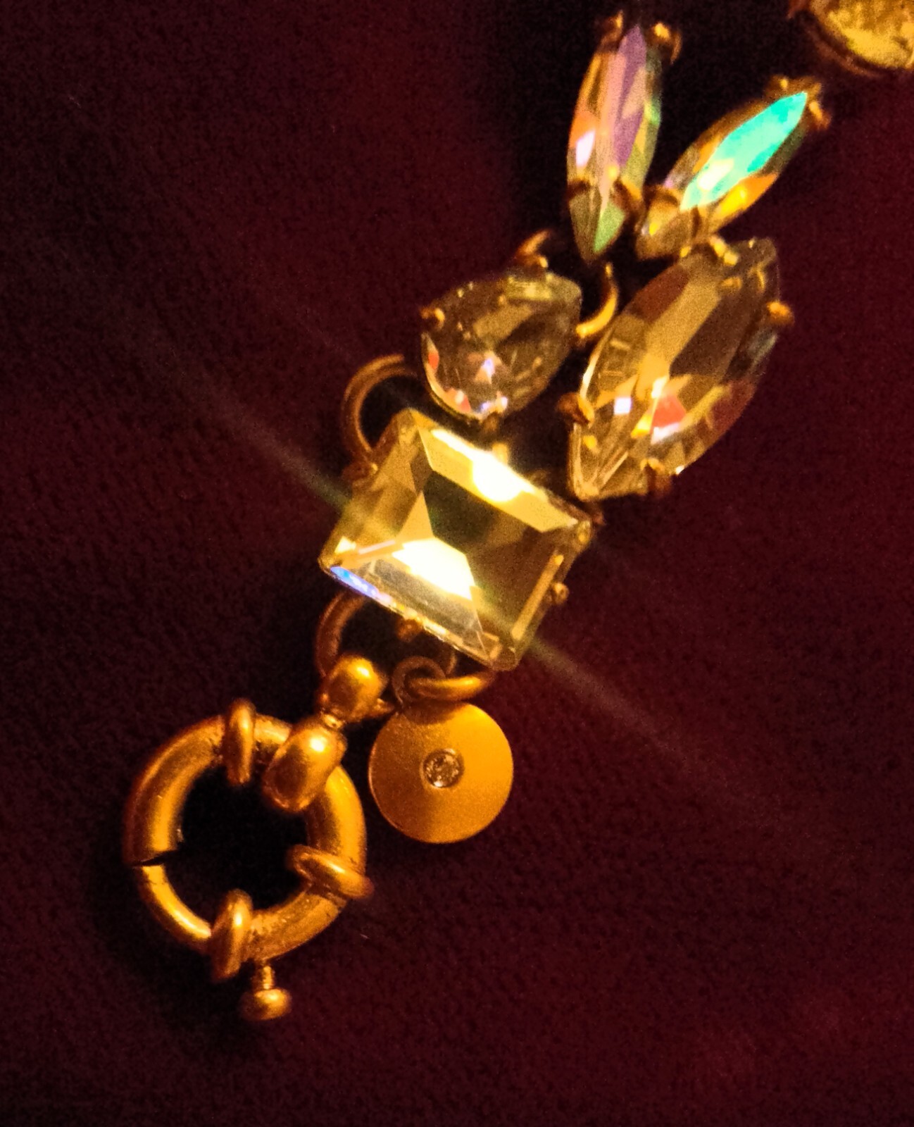 J.Crew Signed Stunner - Clear & AB Crystal Shapes… - image 5