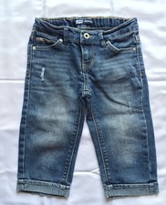 LEVI'S Youth Girls Denim Blue Jean Skimmer Shorts Size 8 Adjustable Waist