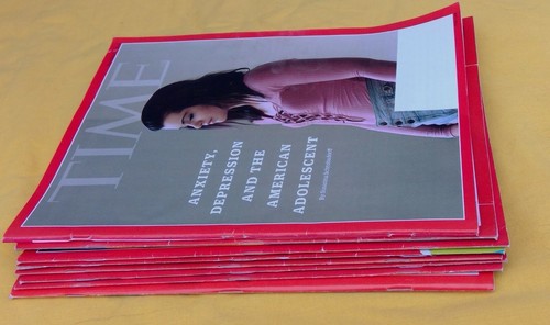 lot of 8 Time Magazines from 2016 Adele David Bowie Trump American Adolescent - Imagen 1 de 12