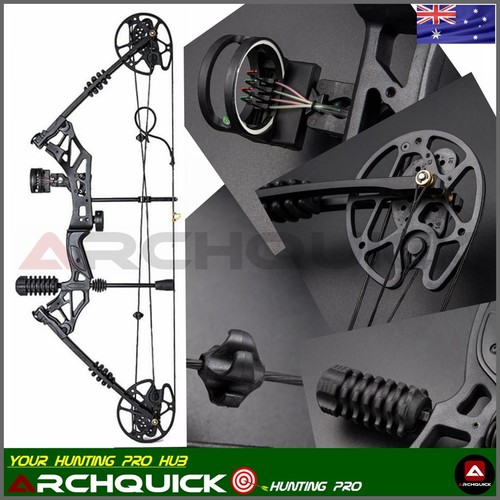 New Compound Bow Arrow Kit 20-60lbs Archery Bow Hunting Target Shooting R/L Hand - Picture 12 of 20