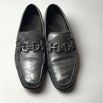 Donald J. Pliner Black Loafers with Silver Accents Donald J. Pliner | Shoes | Donald J Pliner Black Suede  main image 4