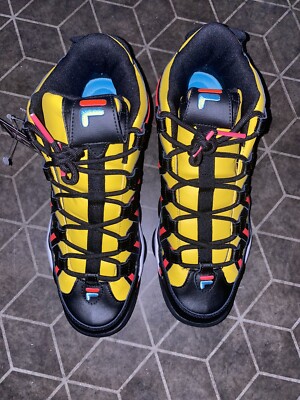 FILA MENS JERRY STACKHOUSE SPAGHETTI MULTICOLOR BASKETBALL SHOES