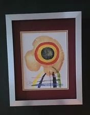 🔥 Joan Miro | Vintage 1983 Signed Colorful Print | Mounted and Framed