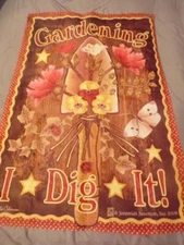 Jeremiah Junction Large 27x40" Yard Home Garden FLAG- GARDENING -I DIG IT