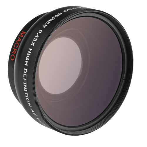 Opteka .43x Wide Angle Macro Lens for Panasonic Lumix G Macro 30mm f/2.8 O.I.S. - Picture 1 of 9