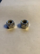 Chrome Plated Nylon Insert Lock Nuts Gardner-Westcott 3/8"-24 QTY 2 Made in USA