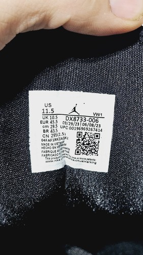 11.5 Nike Air Jordan Luka 2 Black Cement Men's Basketball Shoes DX8733-006 New - Picture 7 of 11