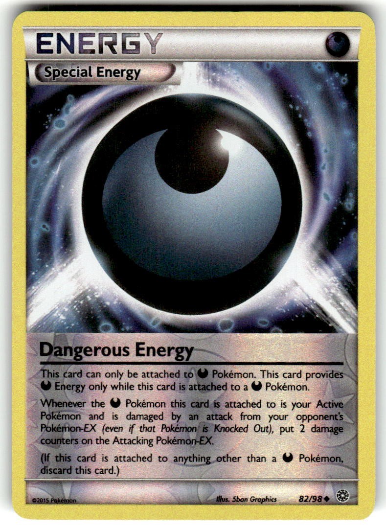 Dangerous Energy Reverse Holo #82/98 Ancient Origins 2015 Near Mint