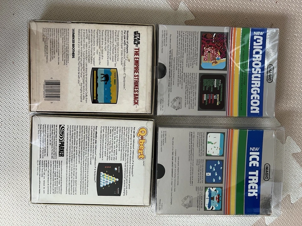 Intellivision Star Wars, Q-Bert; Ice Trek; Microsurgeon CIB - Image 2 of 4