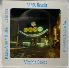 Retro 35mm Film Slides Lot of 5 Reno Nevada Tourist Photos Pana-Vue