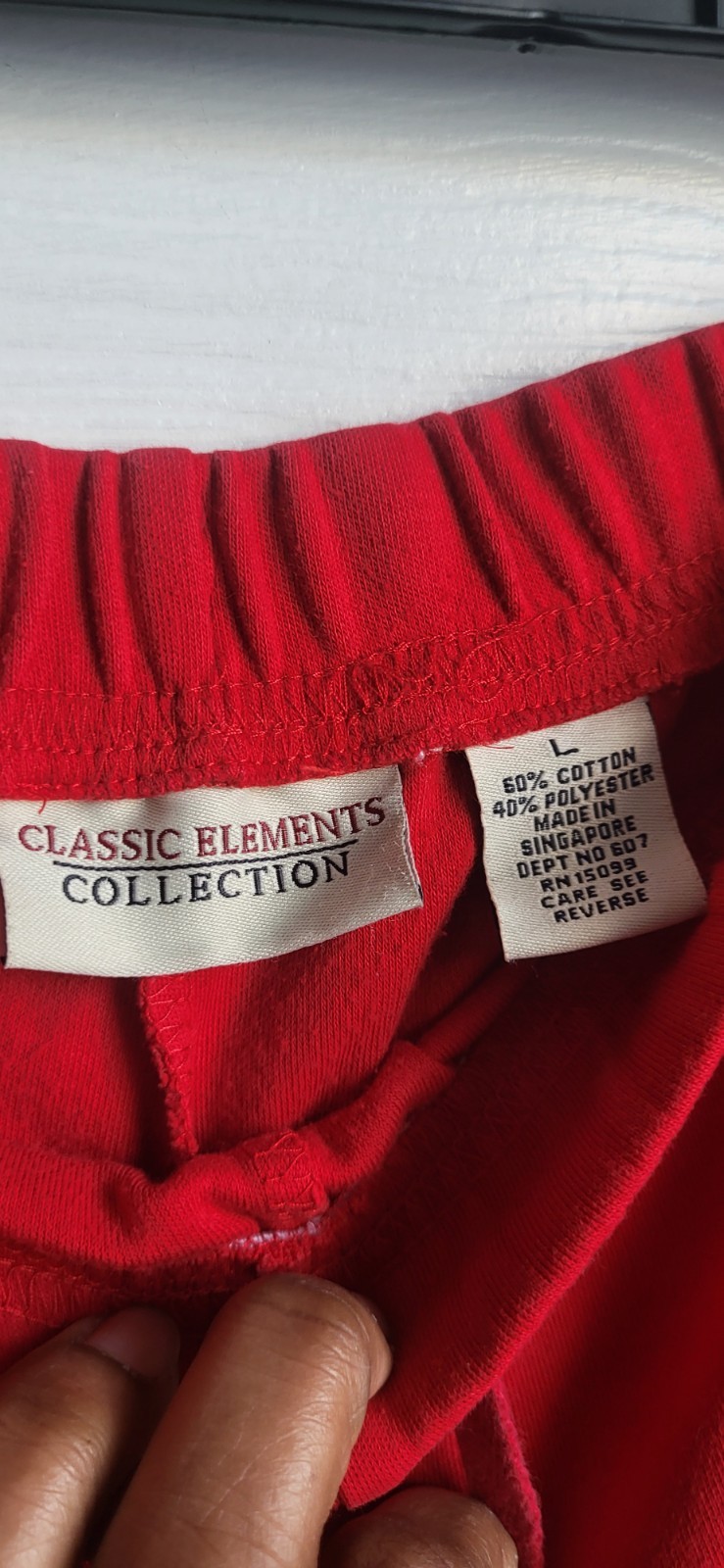Classic Elements Collection Women's Red Pants Cot… - image 4