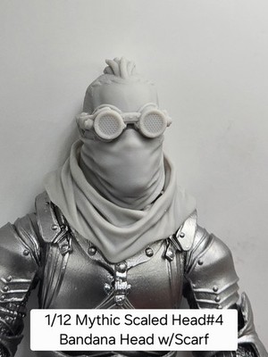3d Printed Ka'Ruun DEZHAL GLASSES HEAD#4 1.0  For Mythic Legions 1/12 Figure 