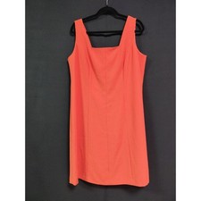 Trussardi Orange Sleeveless Dress Knee Length Women Size 50