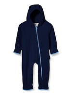 Playshoes Fleece-Overall Unisex Kinder Jumpsuit Marine GrößE
